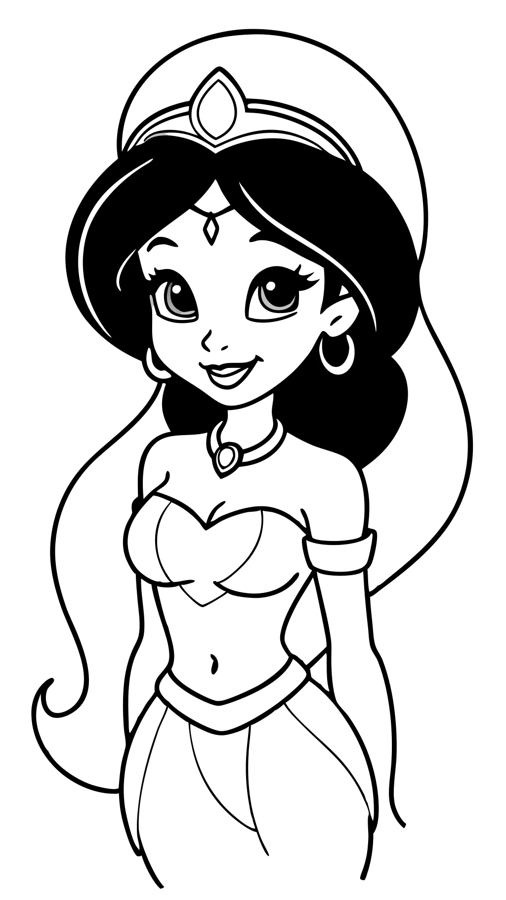 jasmine aladdin coloring pages